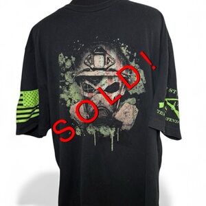 Grunt Style US 1776 GS This We’ll Defend T Shirt Sz 2X American Flag Sleeve